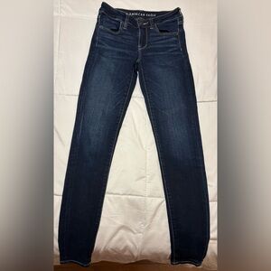 American Eagle Outfitters Dark Wash Skinny Jeggings - 2 Long